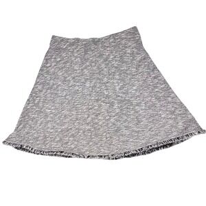 Daily Threads A-Line Skirt Soft Stretchy Weave Fringe Hem Medium Grunge Punk